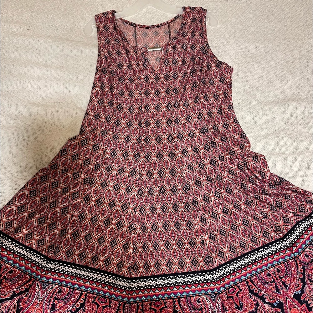 Pink geometric women's dress size XL/XXL